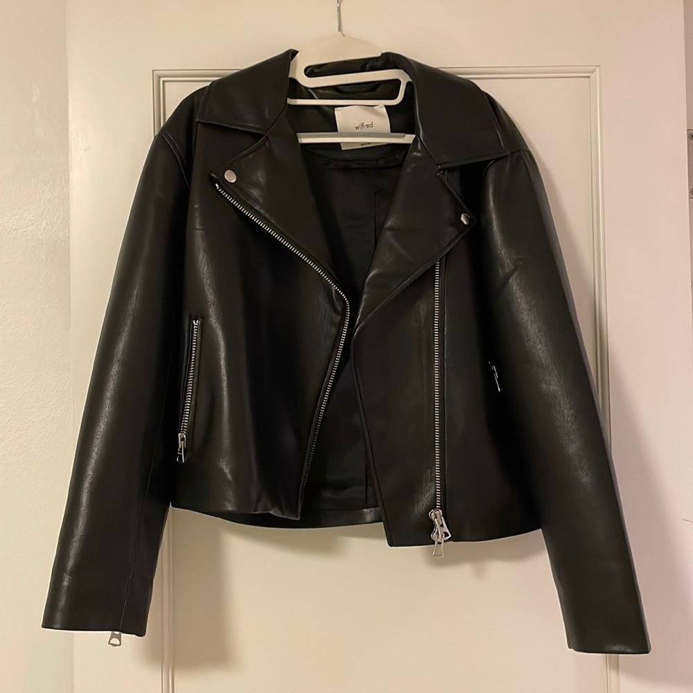 Wilfred Diaz Vegan Leather Moto Jacket